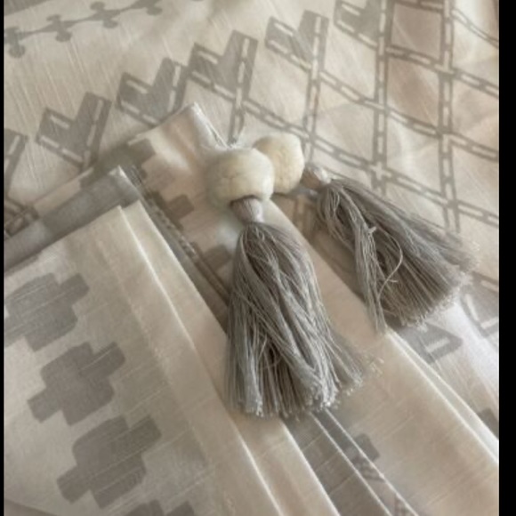 Opalhouse Bath Nwot Opalhouse Gray Printed Shower Curtain With